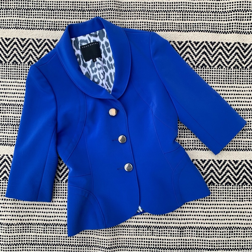 Ross Mayer ½ Sleeve Cobalt Blazer size 4